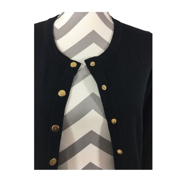 ❌SOLD❌ Carmen Marc Valvo Black Cardigan size XS - Picture 2 of 6